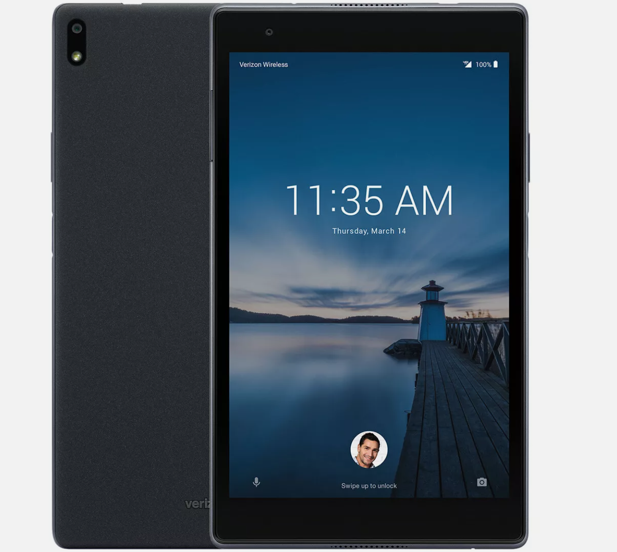 Lenovo Tab 4 Plus 8.0" TB-8504V - 16GB Black - Verizon - Excellent