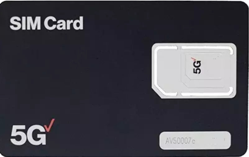 Verizon 5G 4G SIM Card 3-in-1 Nano/Micro/Standard UNACTIVATED w/SimKey
