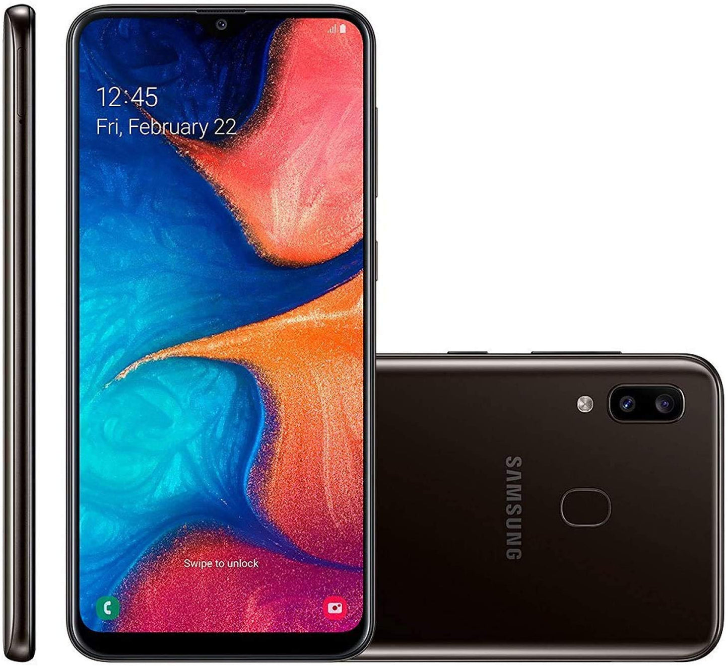 Samsung Galaxy A20 A205U CDMA Unlocked 32GB Phone (Black)