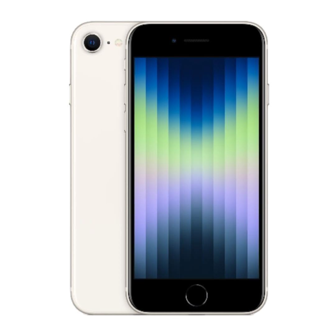 Apple iPhone SE (3rd Gen) (A2595) Unlocked 64GB Starlight - Good