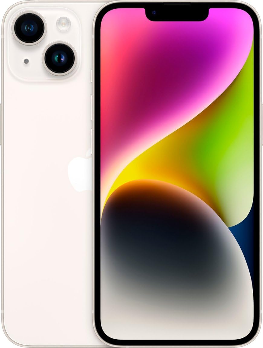 Apple iPhone 14 (A2649) Unlocked 128GB Starlight - Very Good