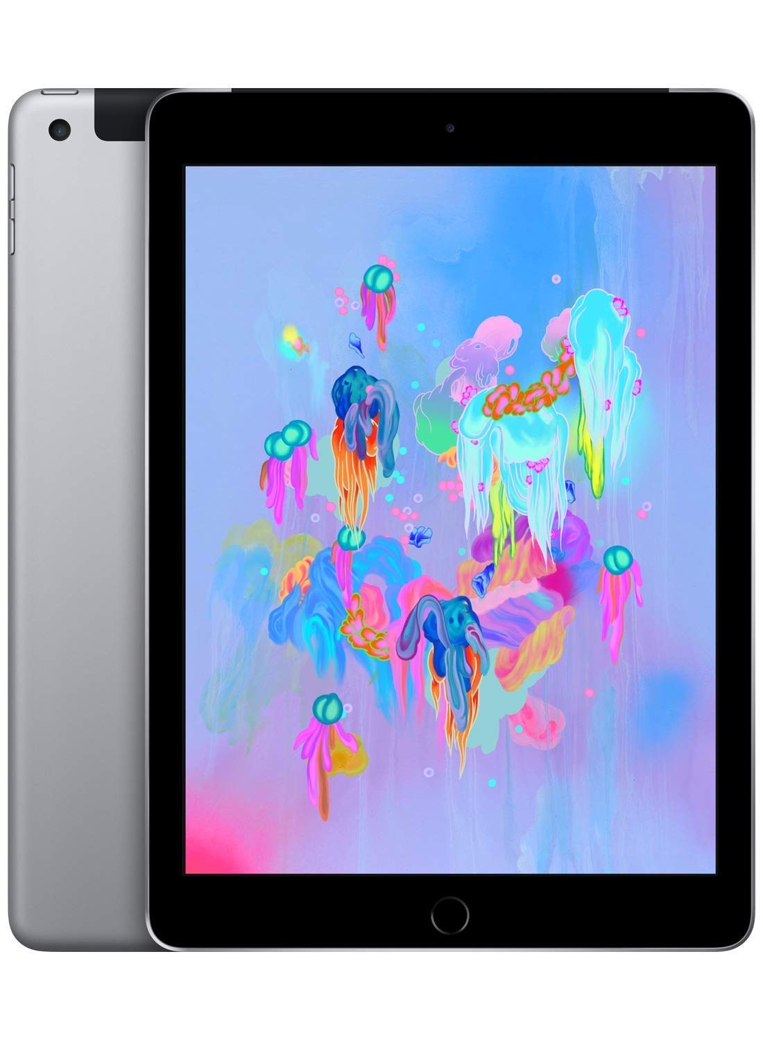 Apple iPad 6th Gen (A1954) Wi-Fi+Cellular Unlocked 128GB Space Gray - Excellent