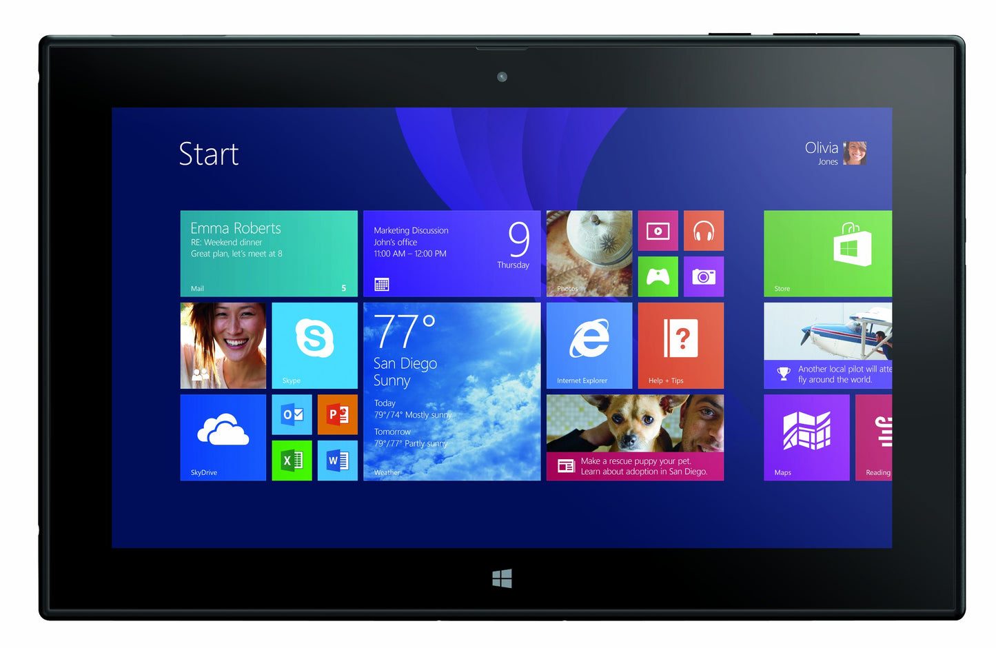 Nokia Lumia 2520 AT&T Locked 32GB Black - Very Good