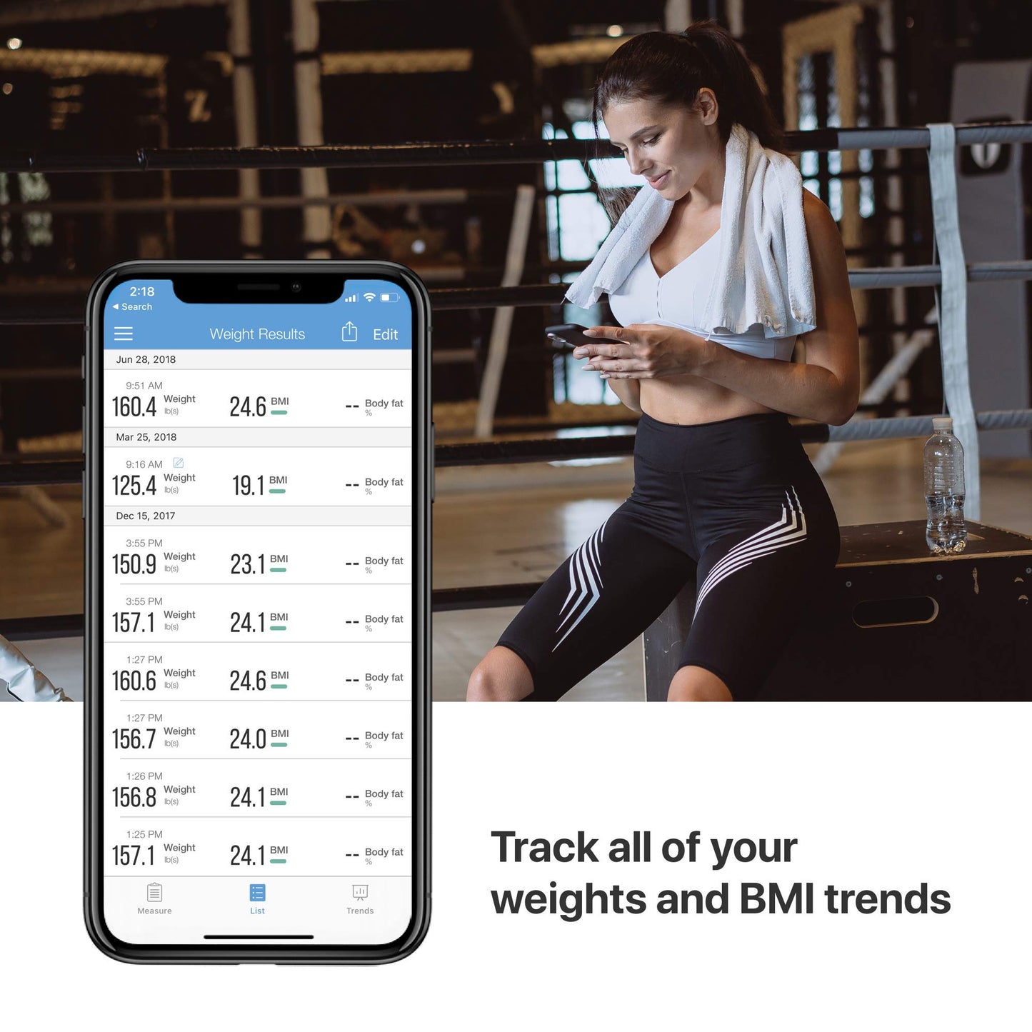 iHealth HS2 Lina Wireless Digital Weight Smart Scale – Bluetooth – New