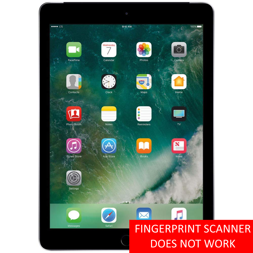 Apple iPad 9.7" 5th Gen WiFi+Cell 32GB Space Gray *NO FINGERPRINT*