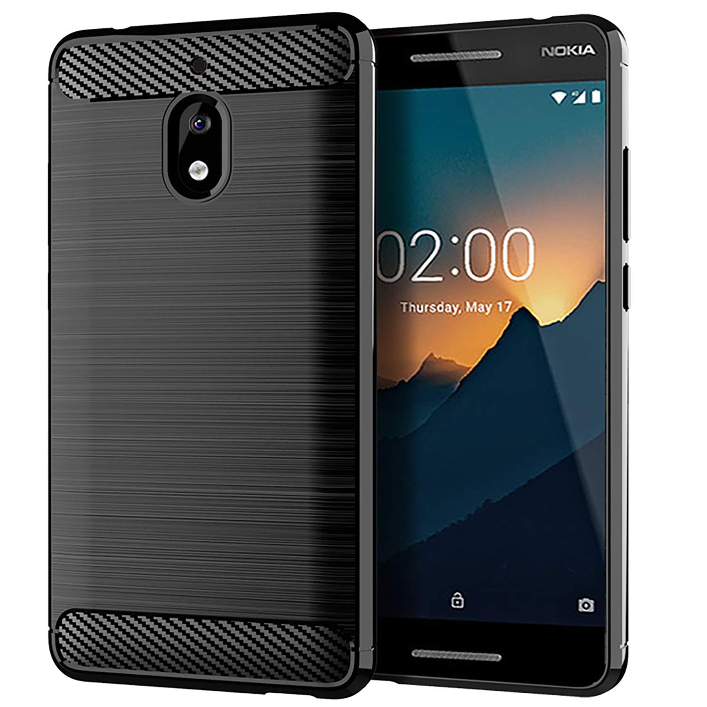 Soft Touch Protective Phone Case for Nokia 2.1/2V Smartphone