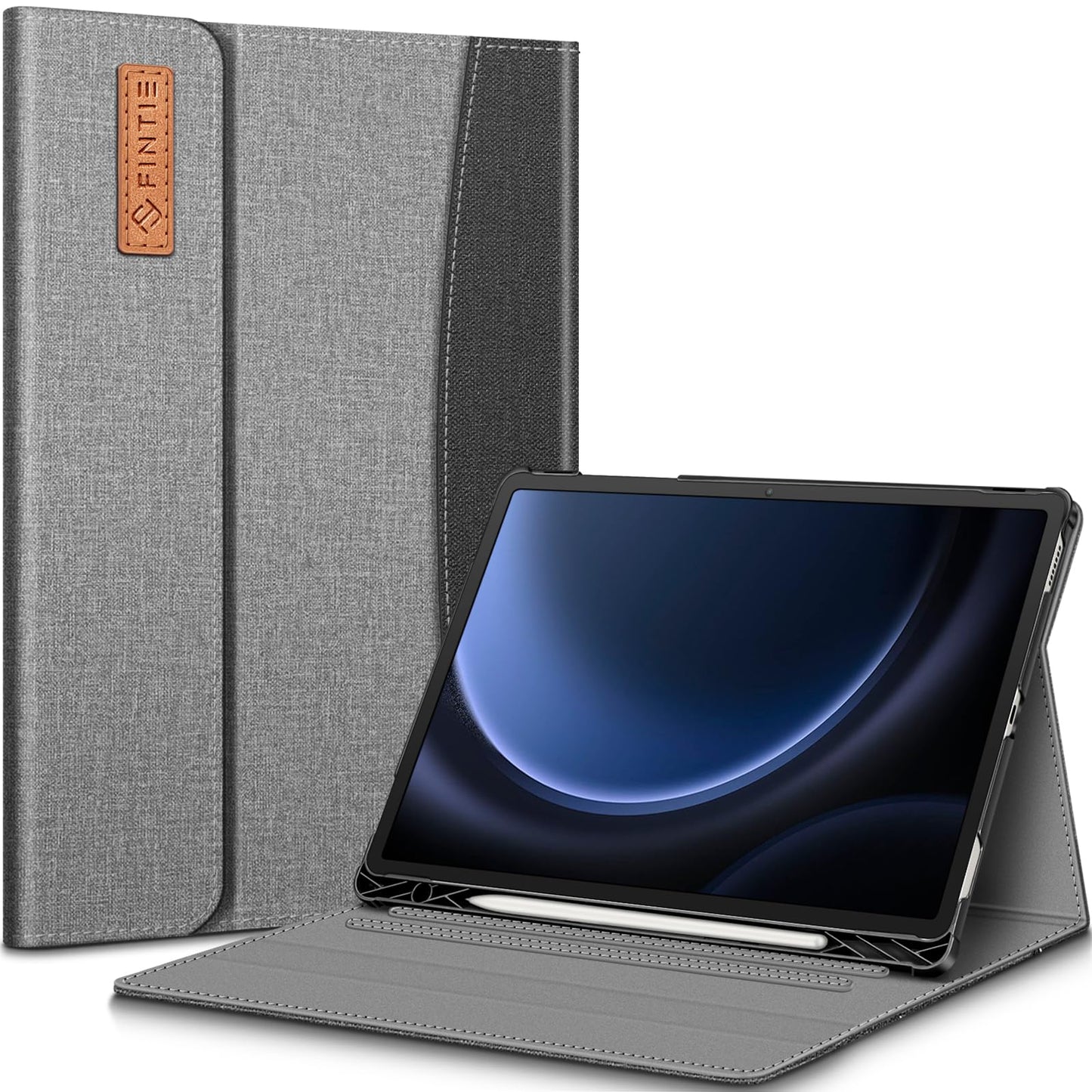 Fintie Case for Galaxy Tab S9 FE 5G 10.9" & Tab S9 11" (2023) - Gray - w/ Pen Holder