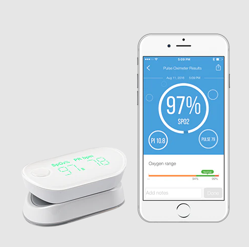 iHealth Wireless Pulse Oximeter PO3M – Fingertip Oxygen Monitor – New