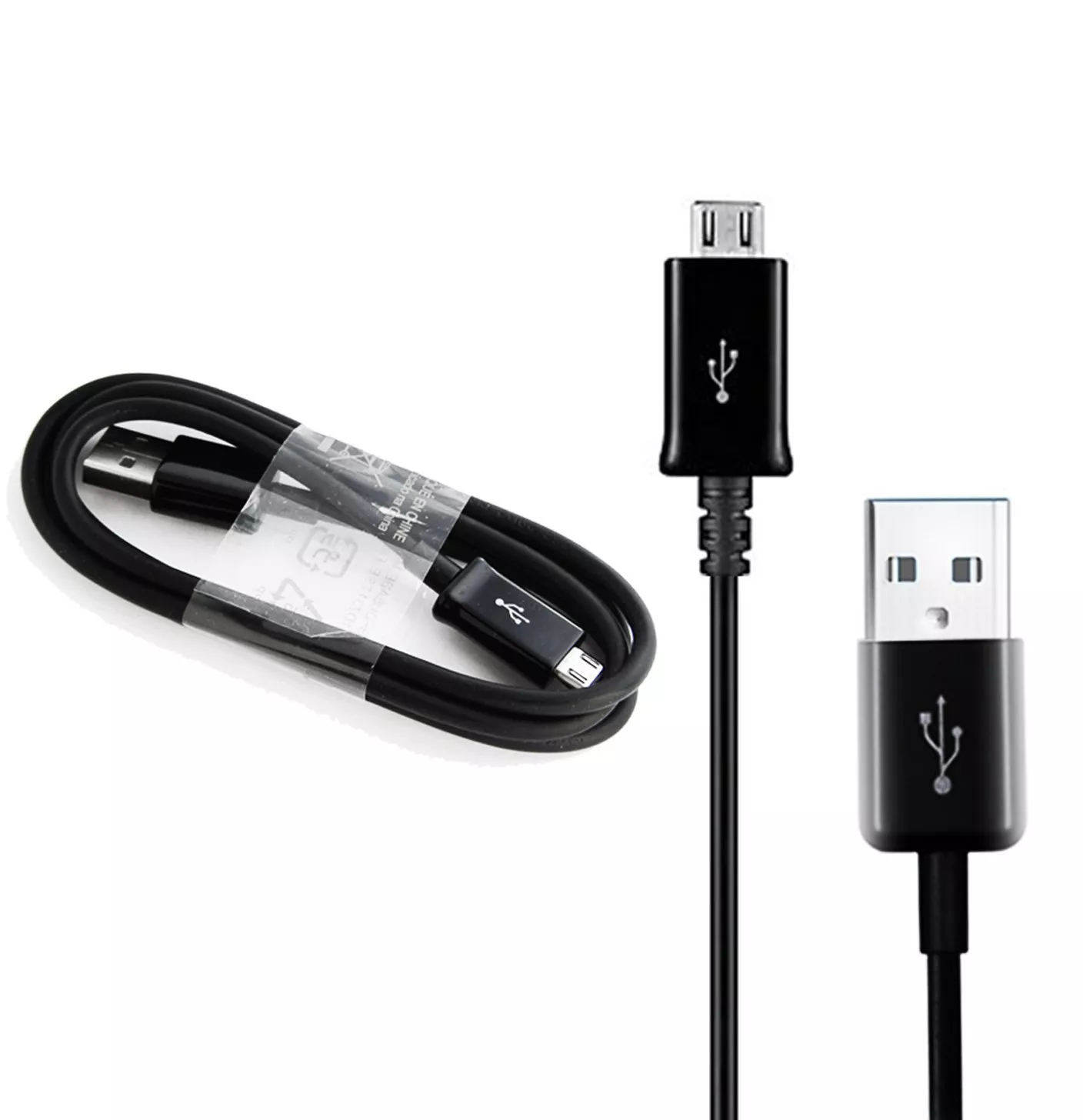 OEM Samsung ECB-DU4EBE Micro USB Charging Cable - Black - Genuine - New