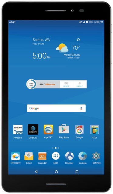 AT&T Trek 2 HD (K88) AT&T Locked 16GB Black - Excellent